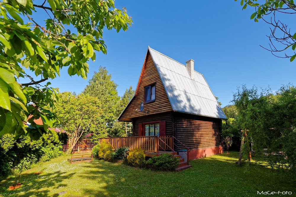 Blockhaus von hinten