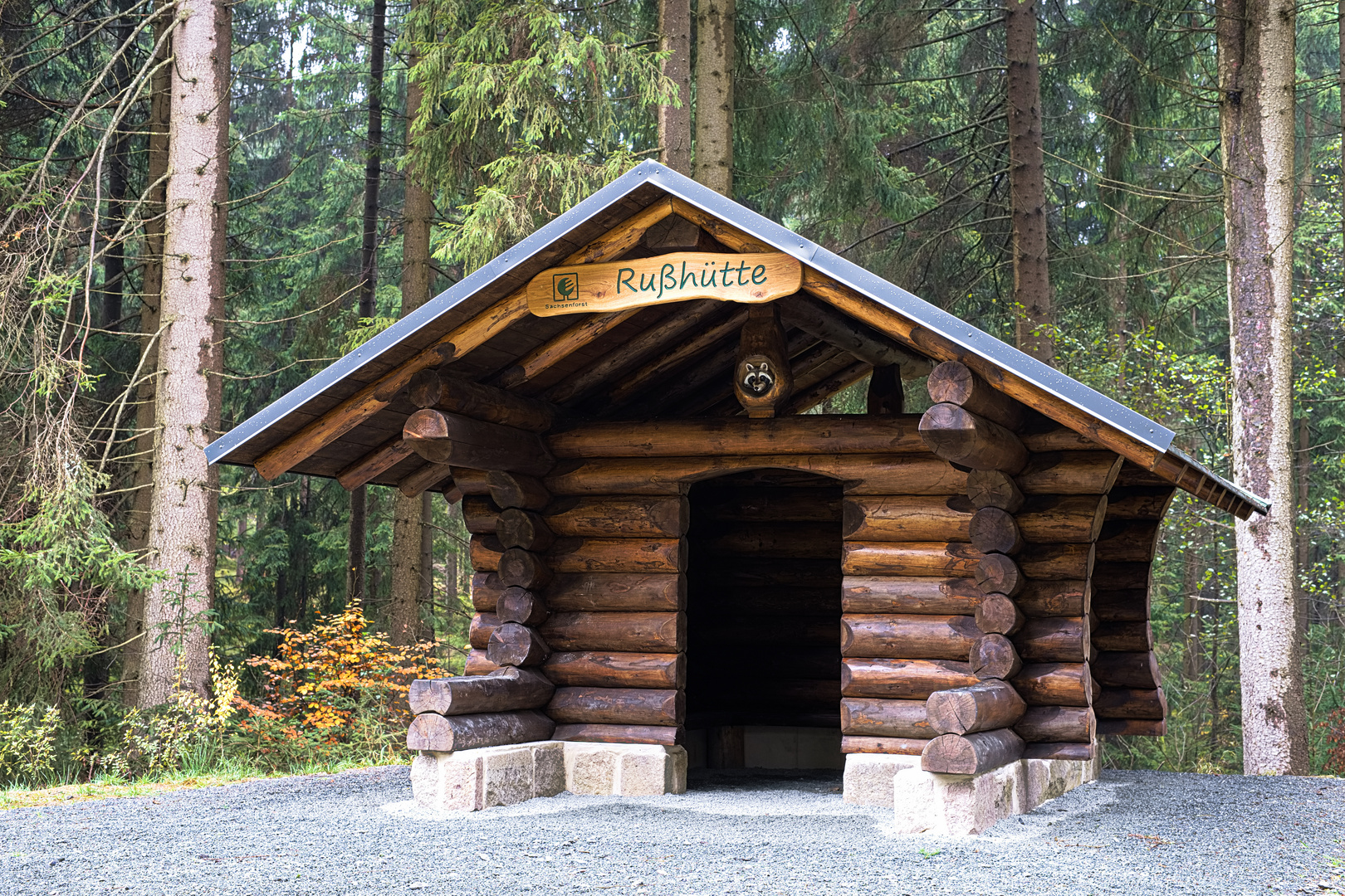 Blockhütte Rußhütte 