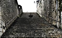 blois rue saint-martin treppe zum chateau