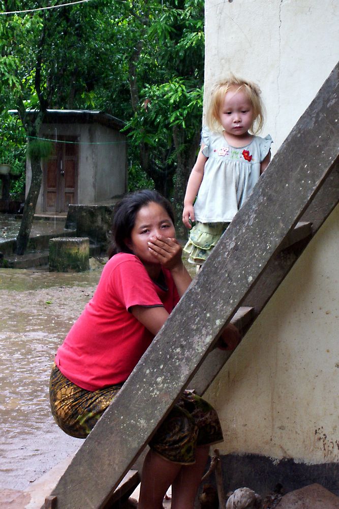 Blond in Laos