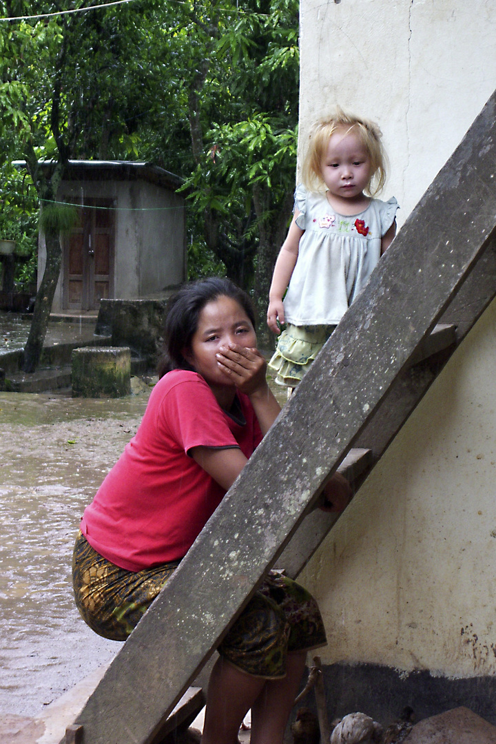 Blond in Laos