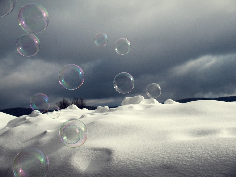 blow bubbles ...