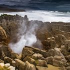 Blowhole bei den Pancake Rocks