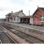 Blue Anchor Nostalgiebahnhof, Somerset, Grossbritannien