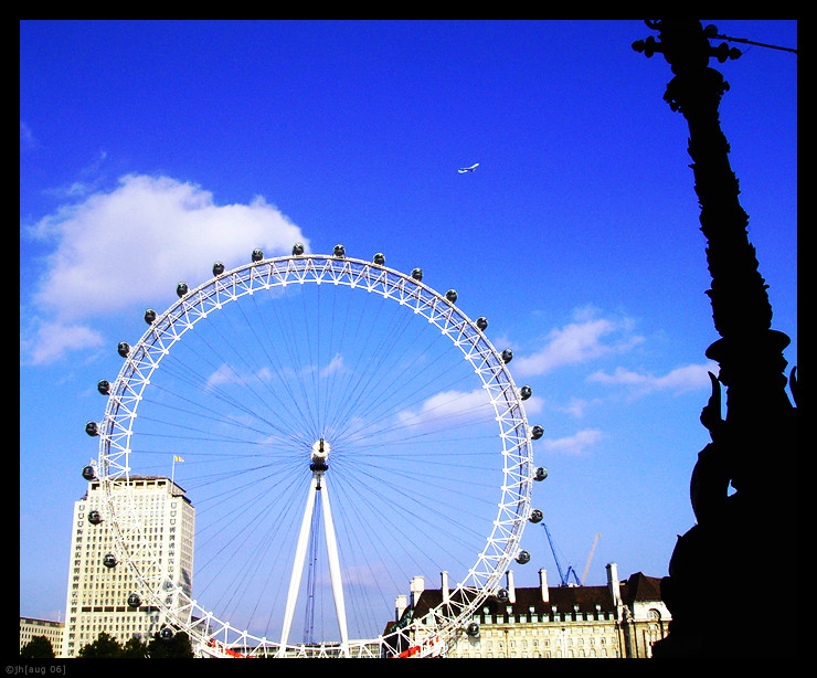 Blue, blue sky of London...