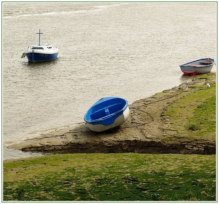 blue boat