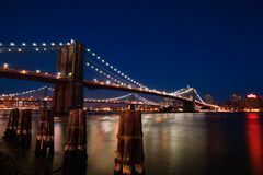 Blue Brooklyn Bridge