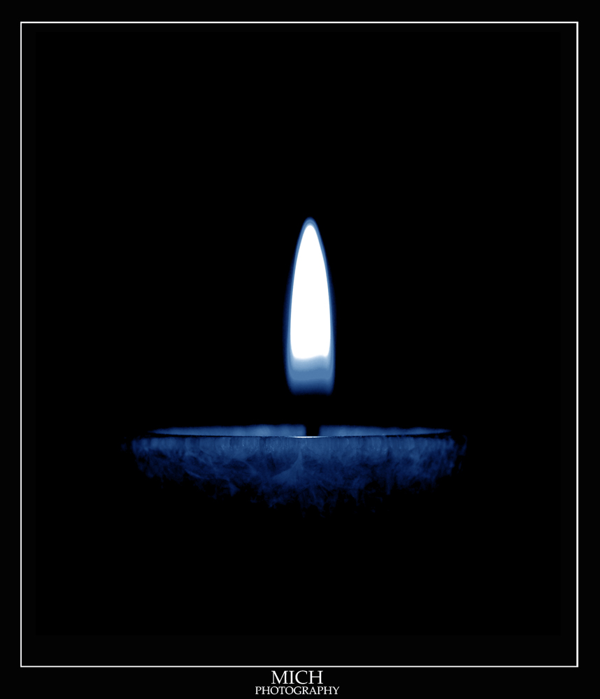 Blue candle
