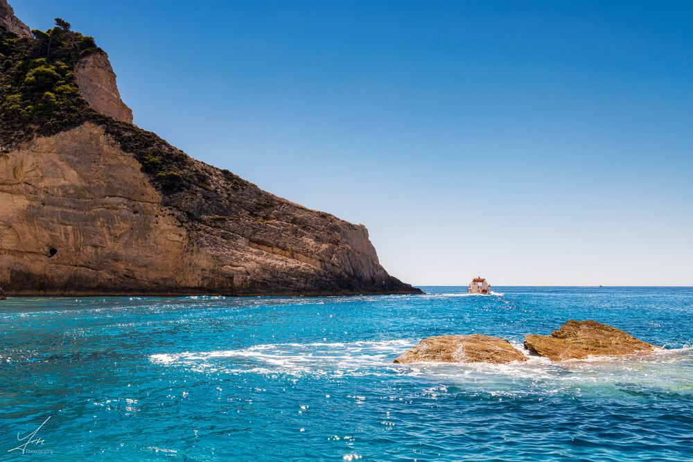 Blue Caves bei Porto Vromi