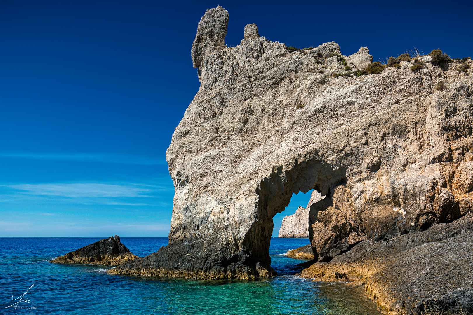 Blue Caves bei Porto Vromi