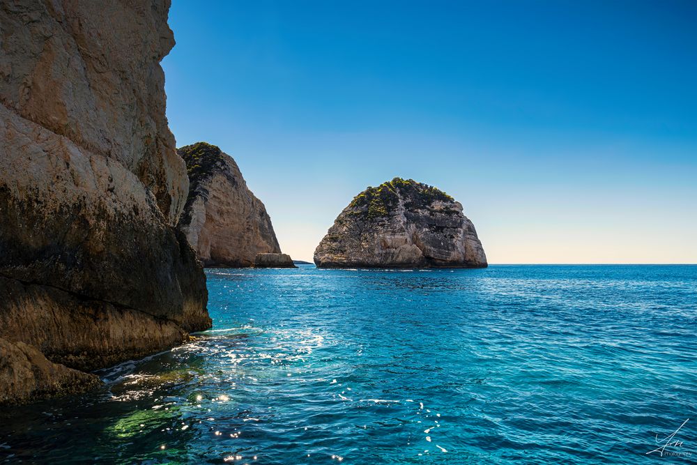 Blue Caves bei Porto Vromi