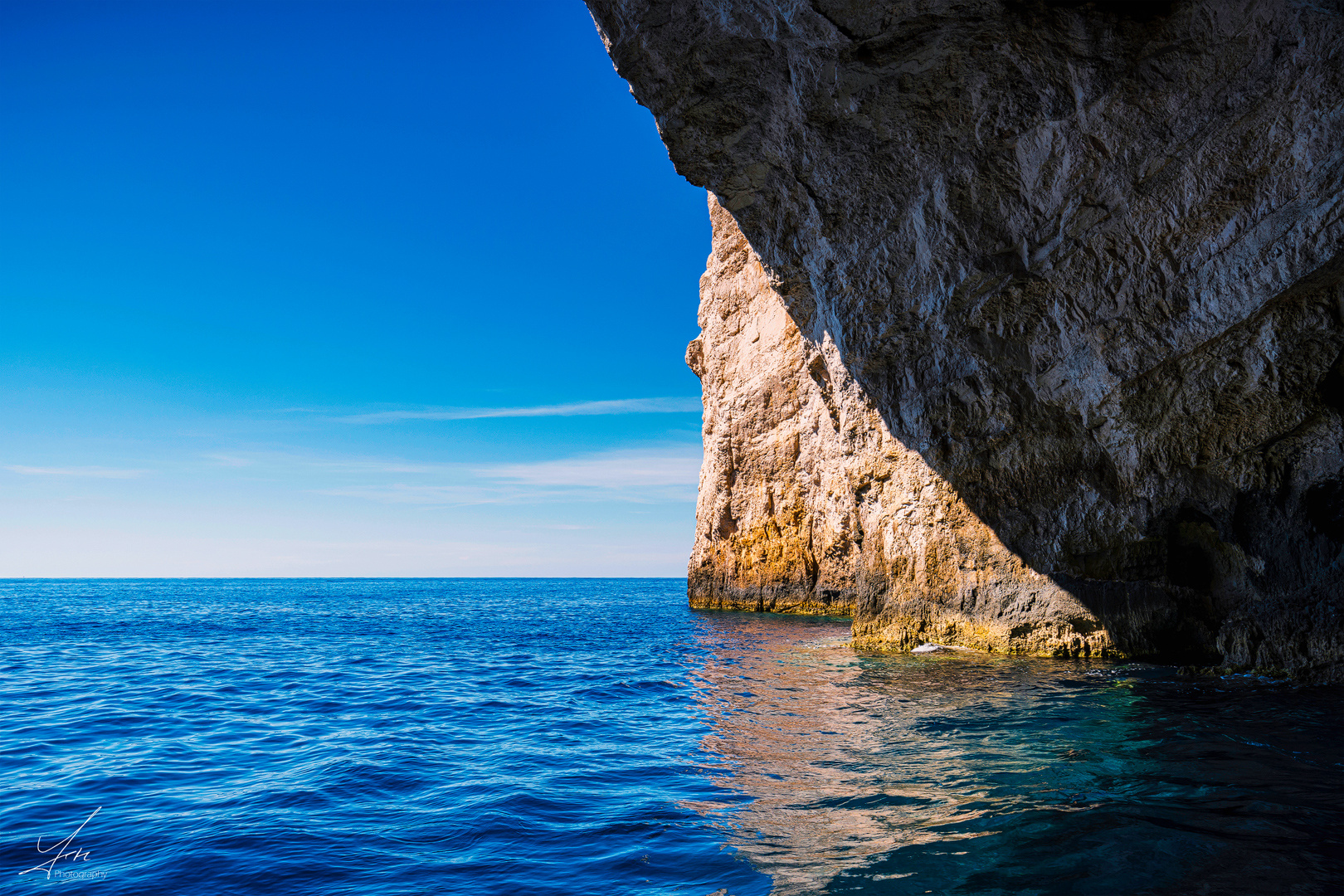 Blue Caves bei Porto Vromi