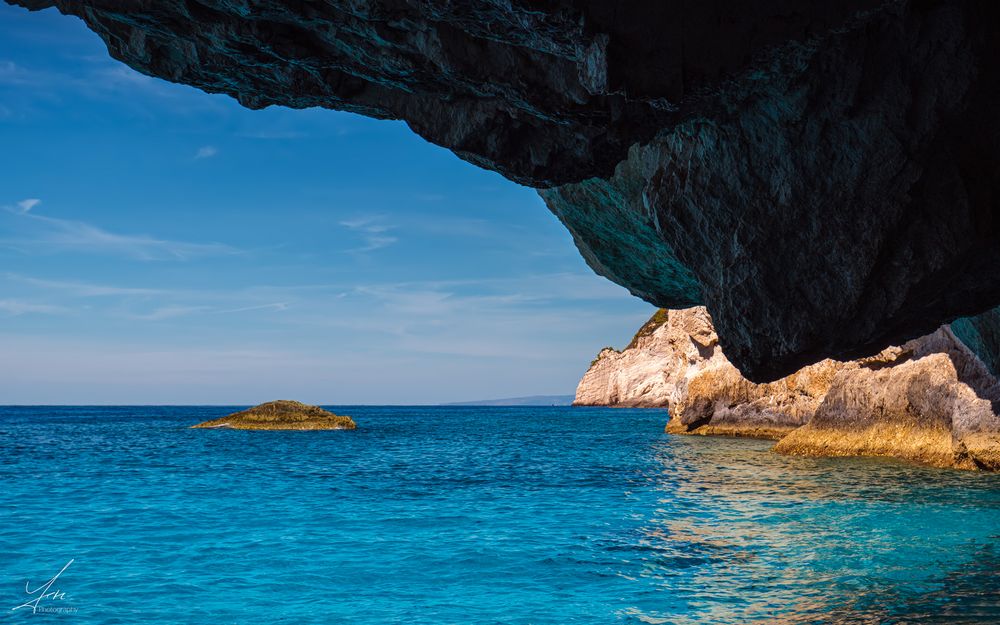 Blue Caves bei Porto Vromi