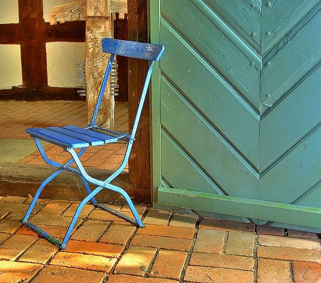 blue chair