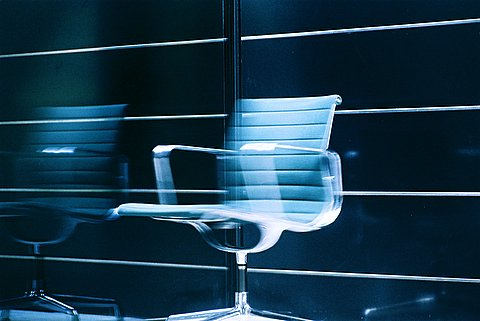 - blue chair -