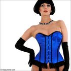 blue corset