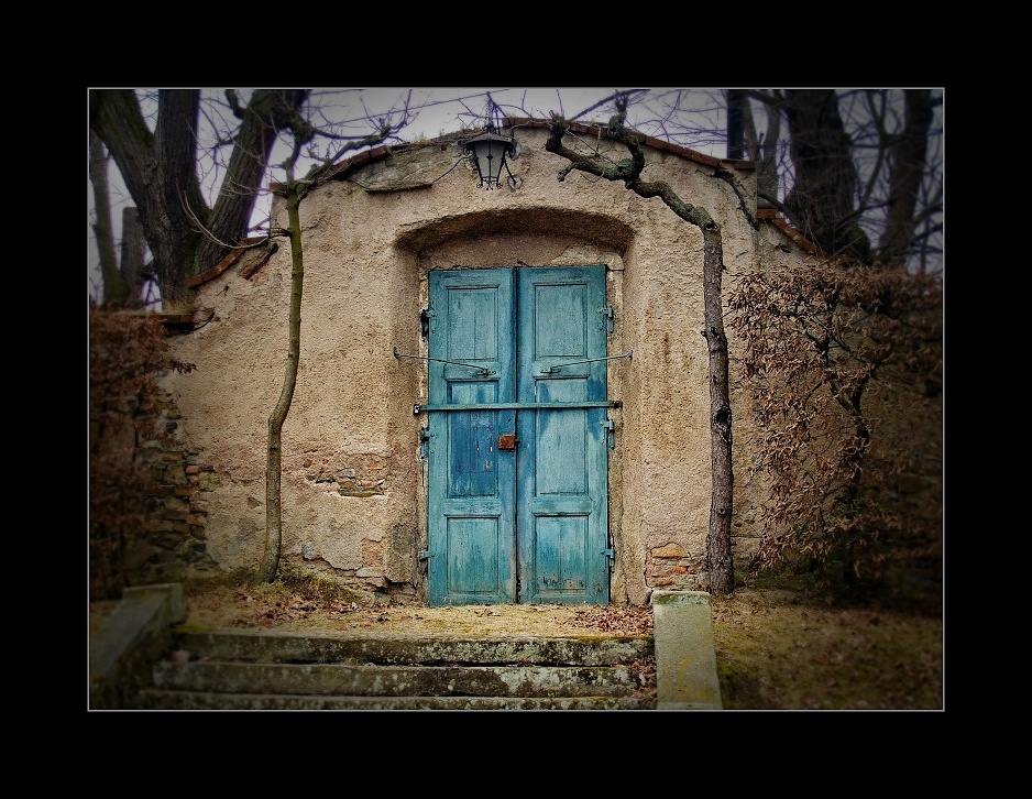 Blue door