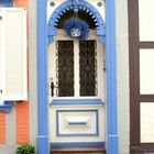 blue door