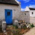 blue door