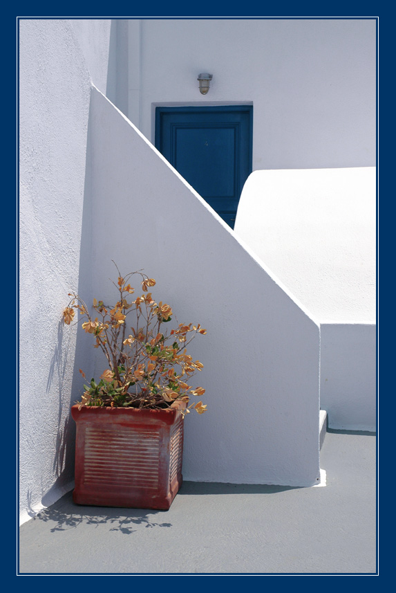 blue door