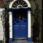 blue door