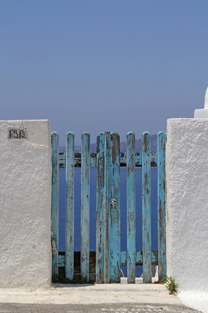 Blue Door Santorini