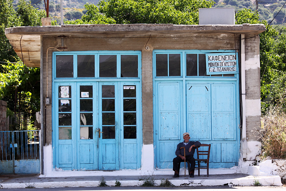 blue doors