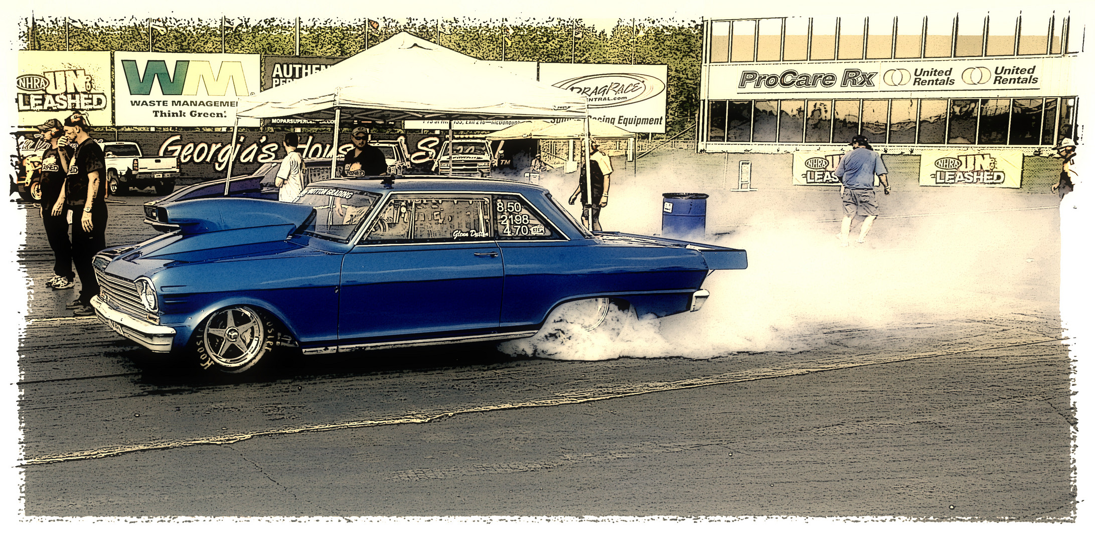 blue Dragster