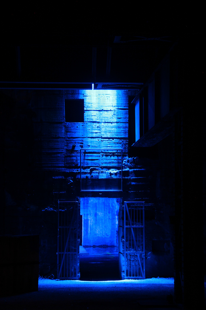 Blue entrance