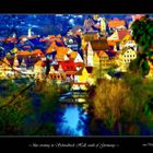 blue evening in Schwäbisch Hall, extreme colours