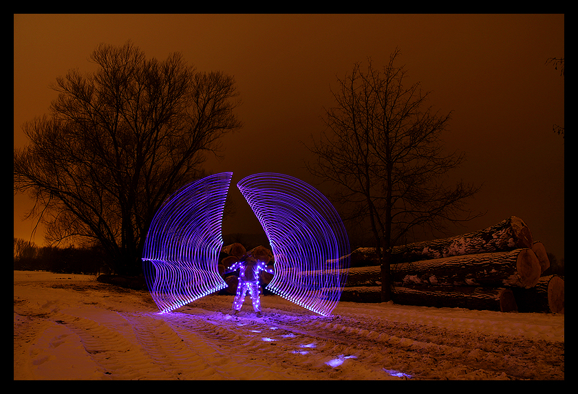 Blue Falling Angel