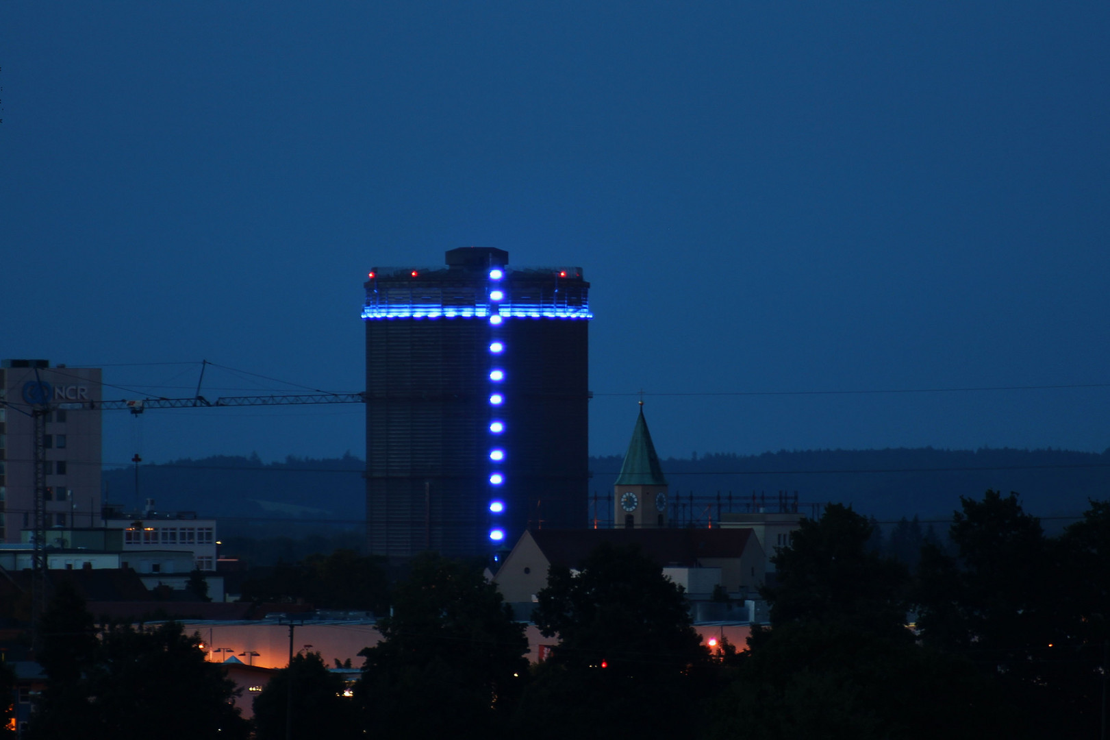 Blue Gaskessel in Augsburg