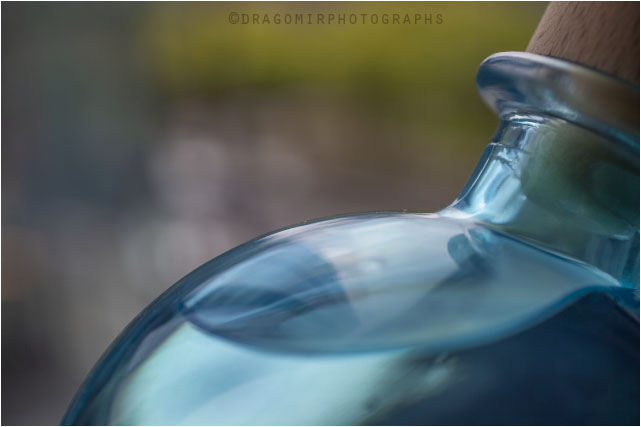 Blue Glass Bottle One 