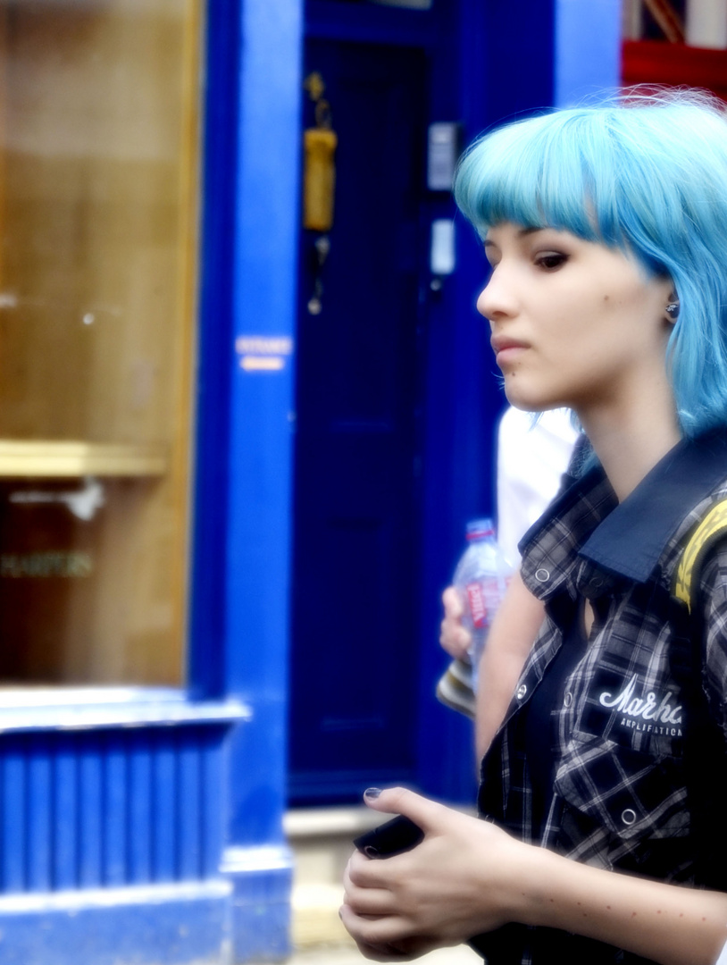 Blue hair girl