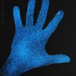 blue hand