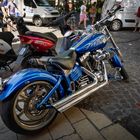 Blue Harley Davidson