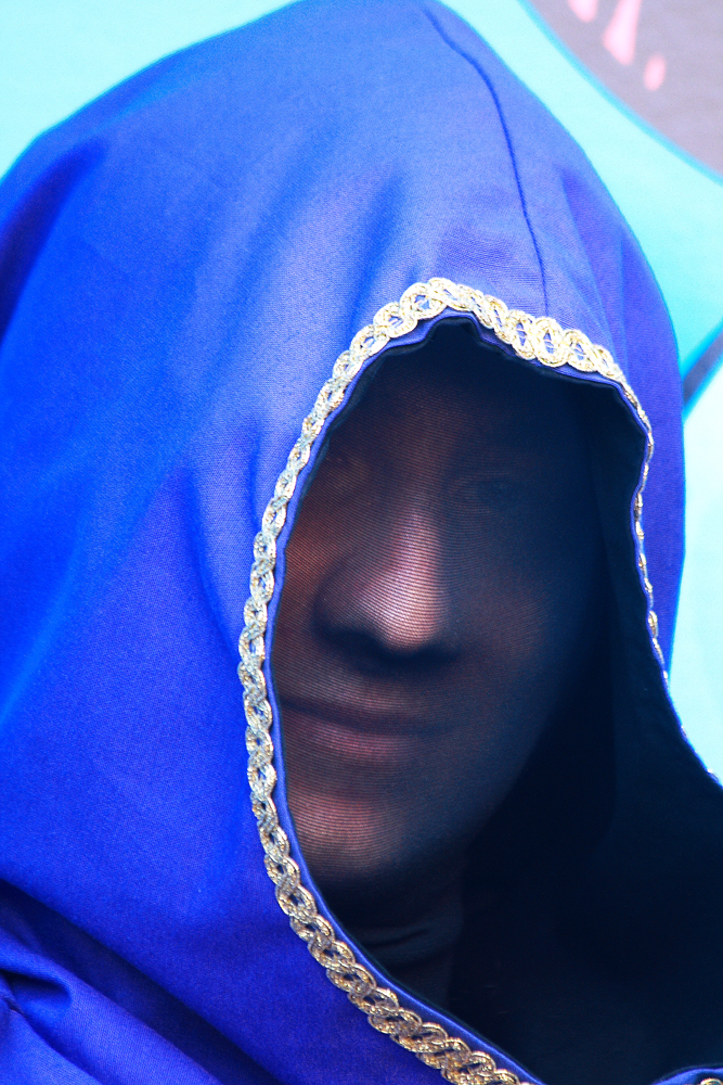 Blue hood