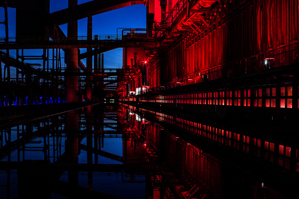 Blue Hour Alte Kokerei Zollverein