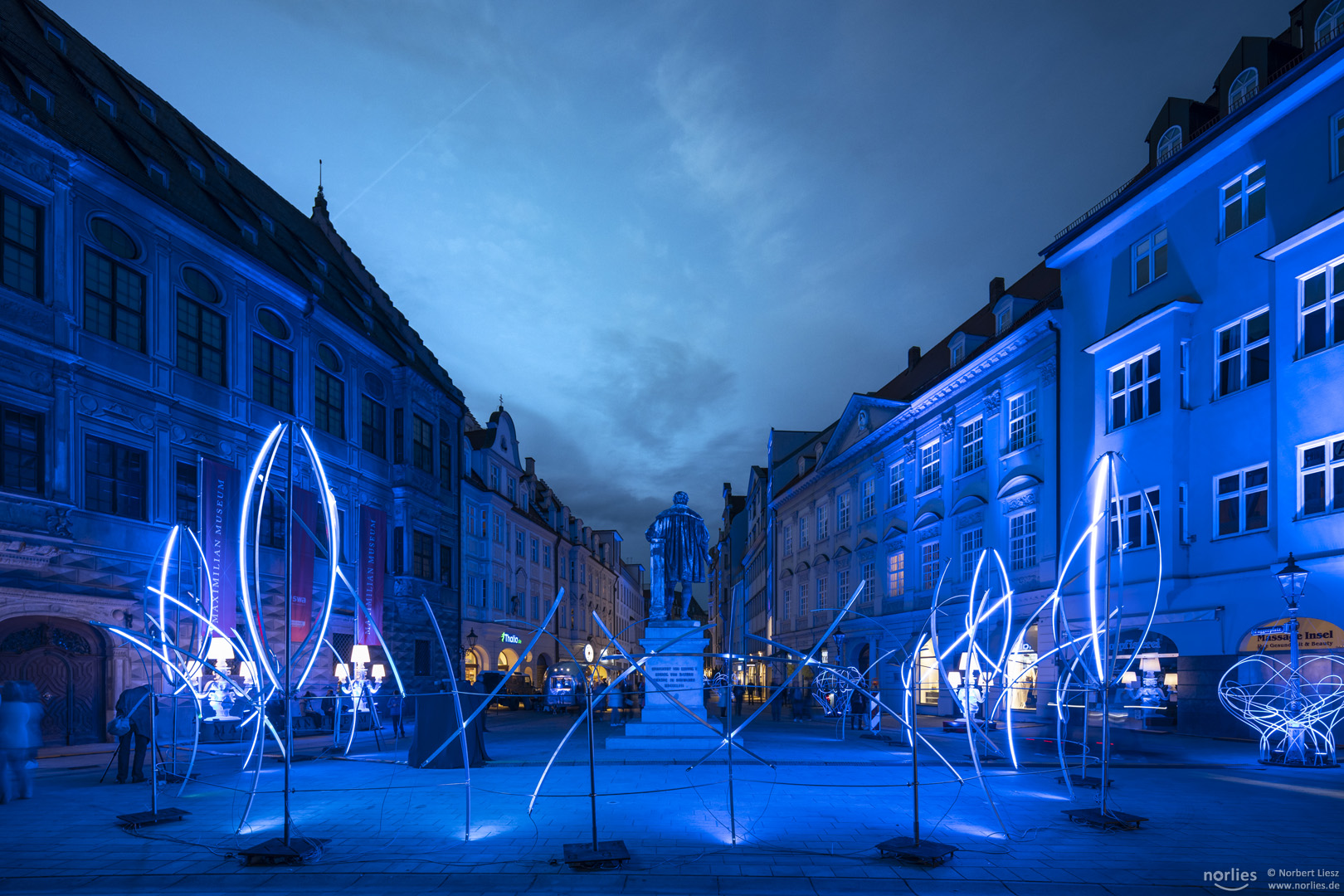 Blue Hour at Fuggerplatz