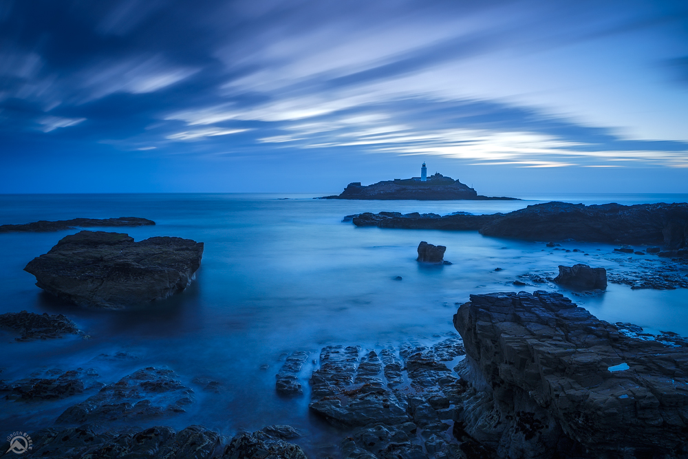 Blue Hour at Godrevy | Godrevy Lighthouse, Cornwall, England