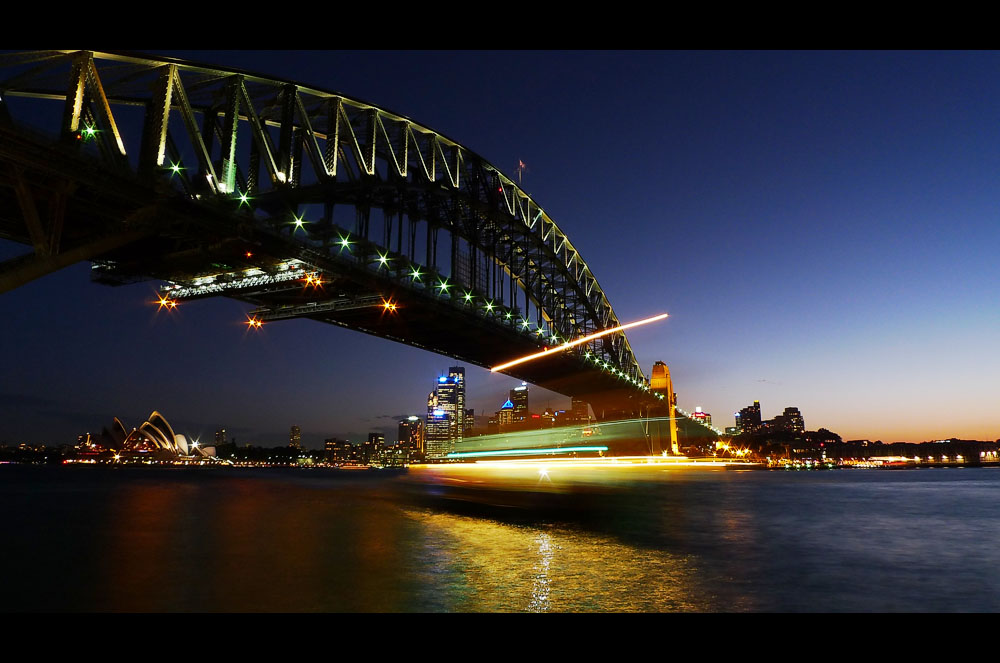 Blue Hour at Harbor Bridge