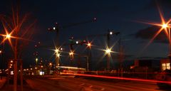 Blue hour at the construction site