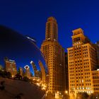 Blue hour in  Chicago
