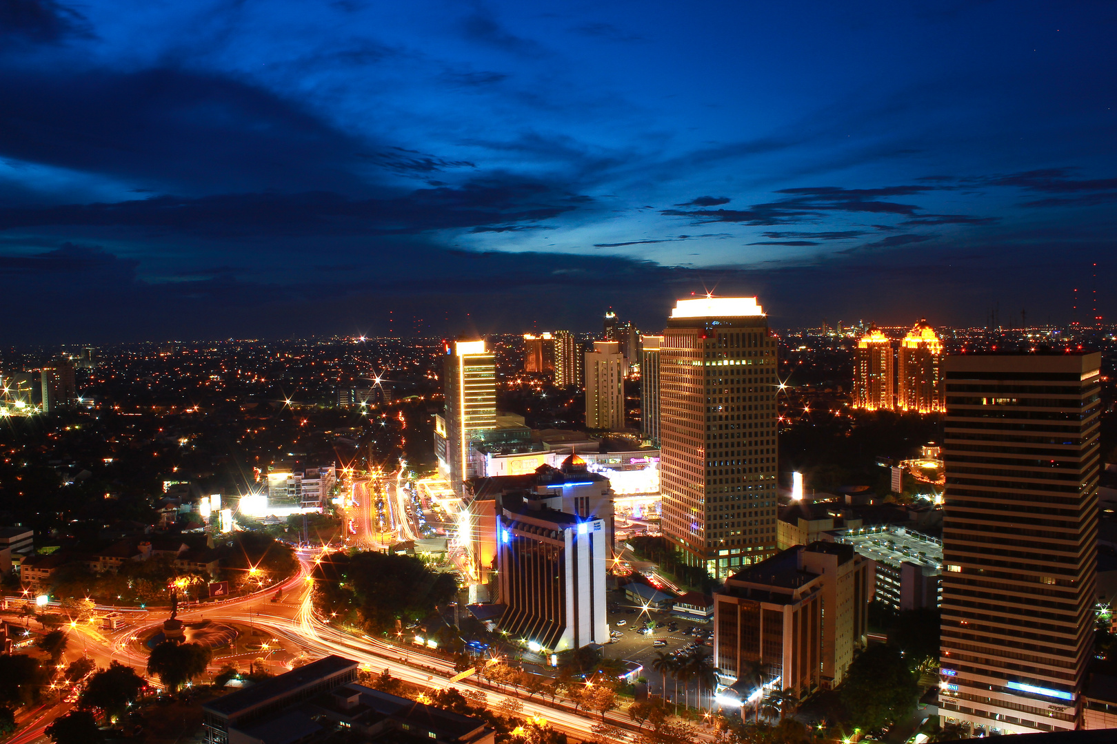 Blue hour in Jakarta