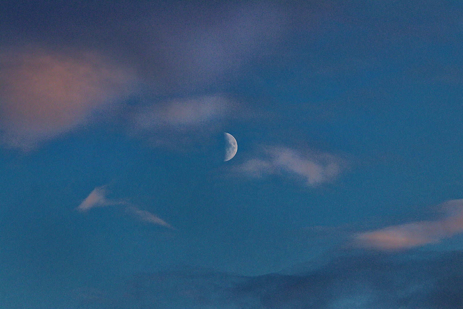 Blue Hour Moonlight