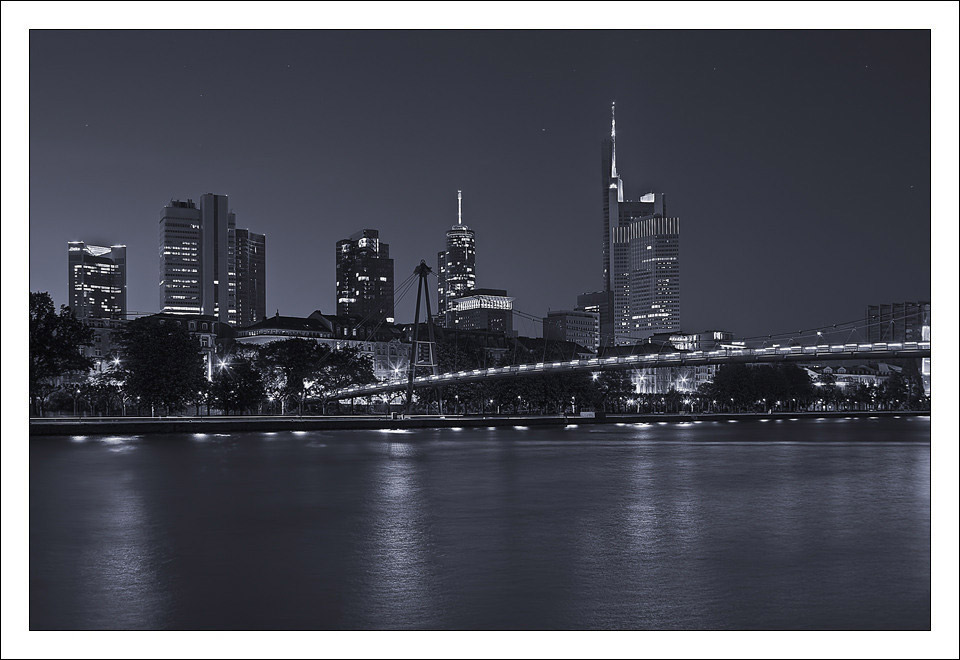 blue hour over Frankfurt