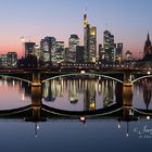 Blue hour over Frankfurt