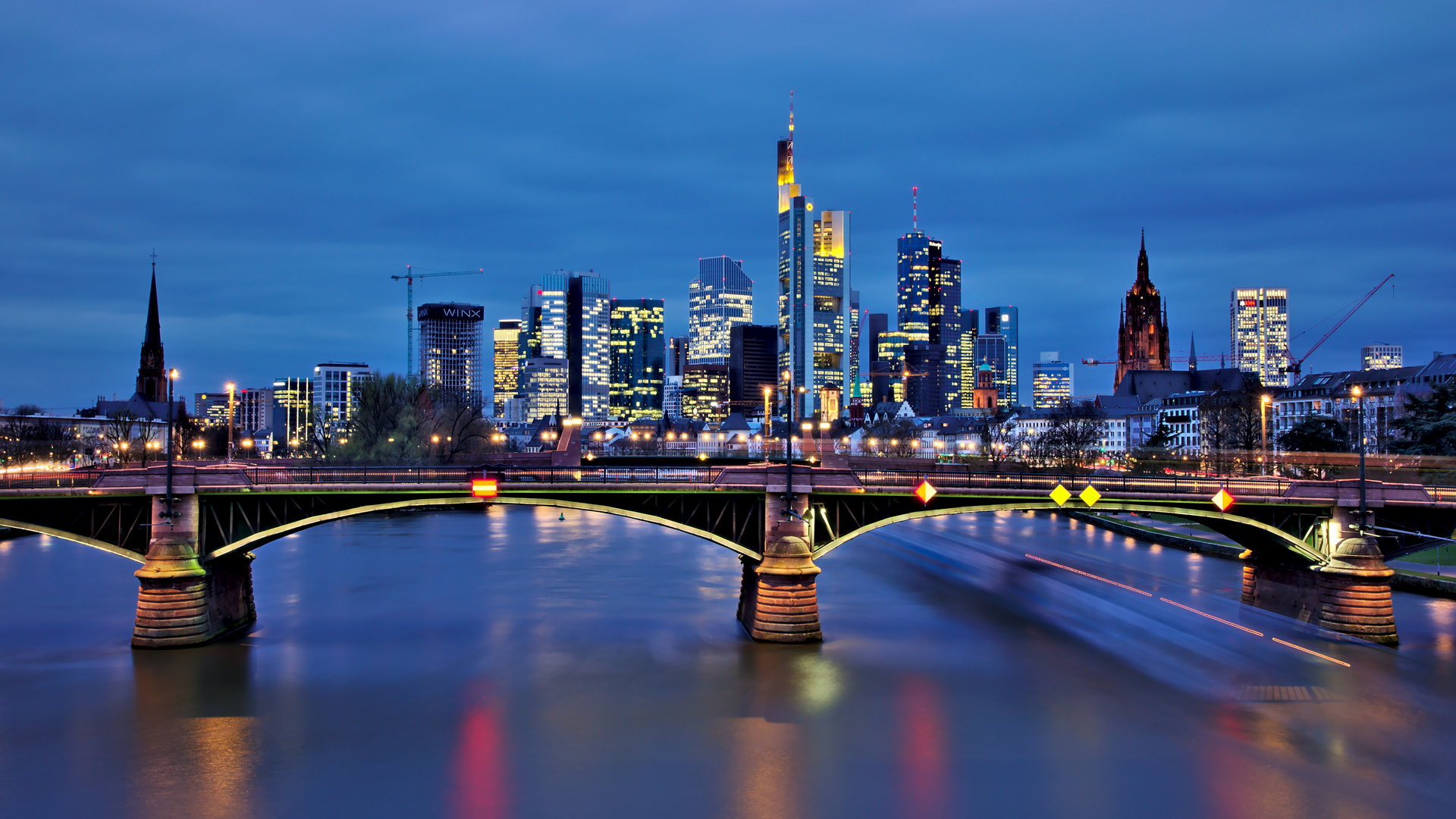 blue hour skyline