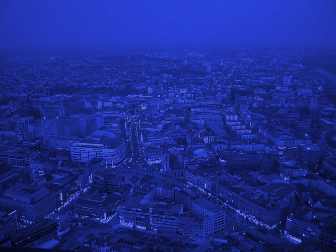 Blue hour über der Zeil