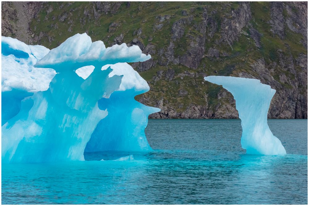 Blue ice in Narsarsuag, Qoroq Eisfjord / Grönland